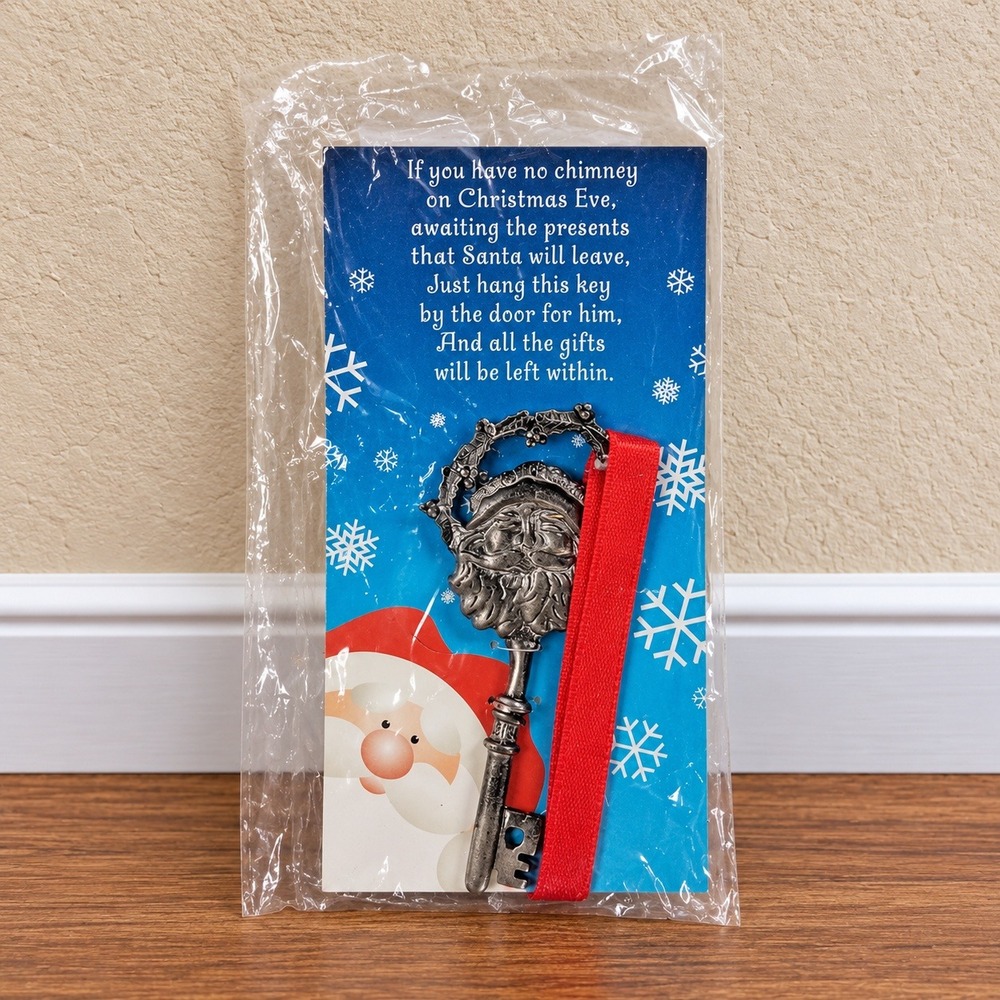 Santa's Magic Key No Chimney Christmas Eve Ornament Santa Key Holiday Decor Gift